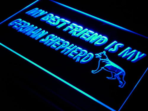 Best Friend German Shepherd Dog Neon Light Sign